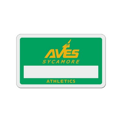 Rectangle Plastic Badge (2 1/2"x1 1/2")