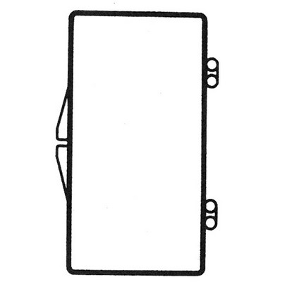 Rigid Clear Hinged Plastic Box (2 7/8"x1 3/16"x1 1/8")