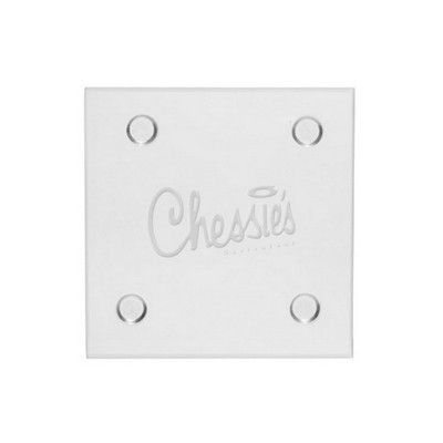 4" Square Glass Coaster