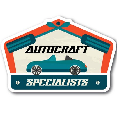 Low Quantity 32 to 40 Square Inch Custom Shape Magnet/ 20 Mil