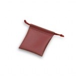4" Leatherette Drawstring Pouches