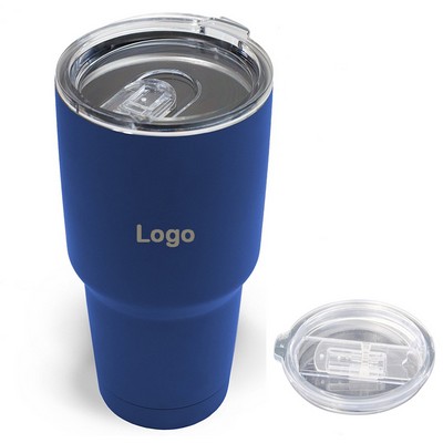 30 Oz. Navy Blue Stainless Steel Vacuum Tumbler Cup