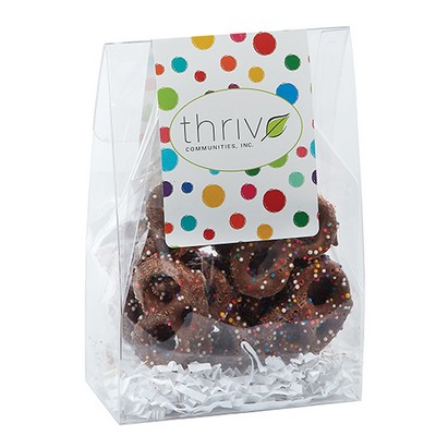 Classic Treat Tote w/ Chocolate Sprinkled Pretzels