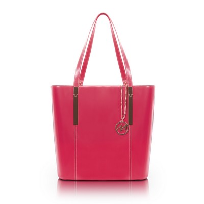 CRISTINA | Fuchsia Leather Tablet Tote | McKleinUSA