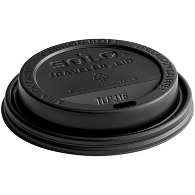 Insulated Paper Cup Lid, 8 Oz., Black