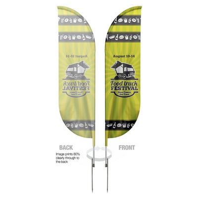 Blade Flag Single 12 FT Pole/spike base
