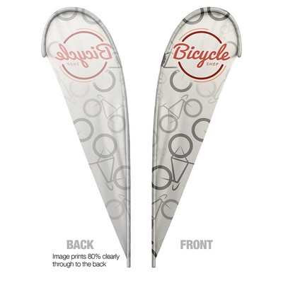 Teardrop Flag Single 12 FT Graphic