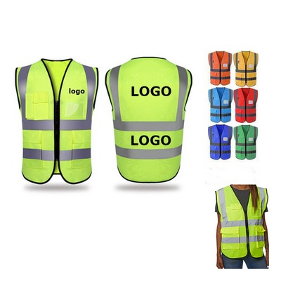 Adult Safety Vest With Reflective Strips