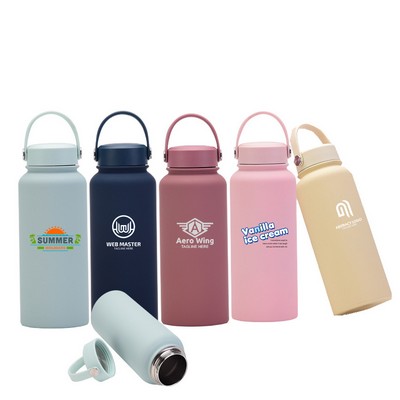 32 Oz. Vacuum Insulated Stainless Steel Sports Water Bottle