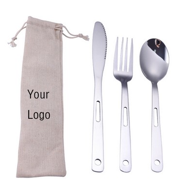 3-In-1 Portable Utensil Cutlery Set