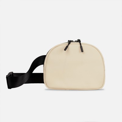Everyday Belt Bag, Cream Faux Leather