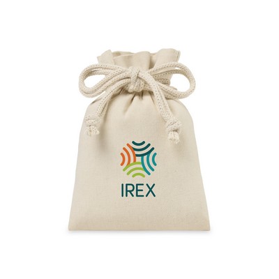 Canvas Drawstring Gift Bag - Small - Natural