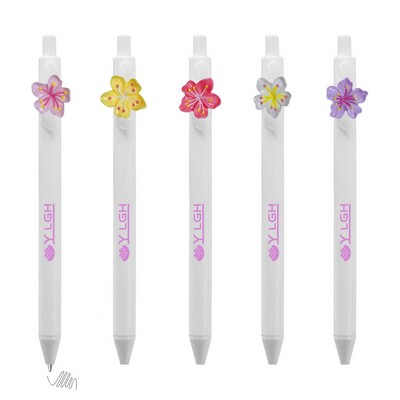 Click Activated Pen With Cherry Blossom