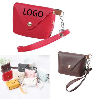 Women'S Simple Leather Portable Mini Purse Bags