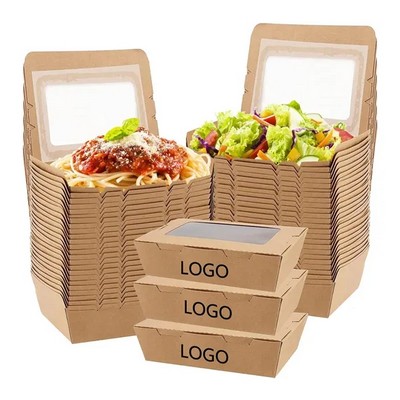 30oz Kraft Paper Out Food Containers with Window