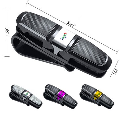 Glasses Holders for Car Sun Visor Sunglasses Eyeglasses Mount with Ticket Card Clip