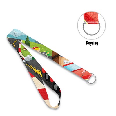 Custom 3/4" Full-Color Dye-Sublimated Lanyard