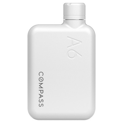 memobottle A6, 16oz, Stainless Steel, White