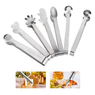 Mini Stainless Steel Serving Tongs
