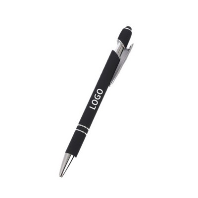 Rotating Pen Point 2-In-1 Metal Ballpoint Pen