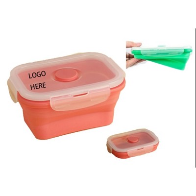Silicone Foldable Collapisible Lunch Bento Box