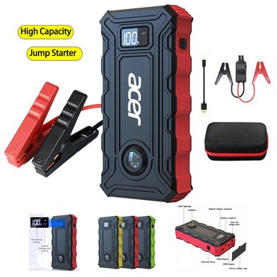 12V Multi-function Car Jump Starter With Smart Clamp 12000mah