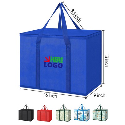 Large Insulated Collapsible Reusable Grocery Bag