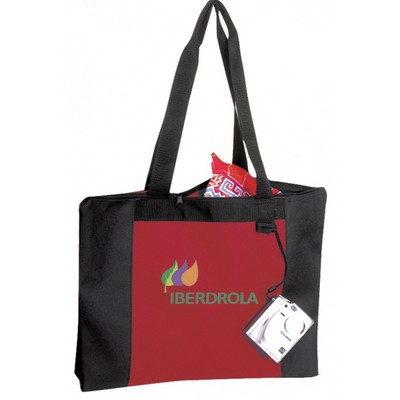 Poly Zippered Tote Bag (20"x15"x3")