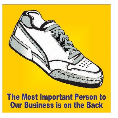 Sneaker Square Hand Mirror w/Full Back Mirror (2½" Square)