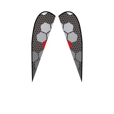 Large Teardrop Double-Sided Graphic Only