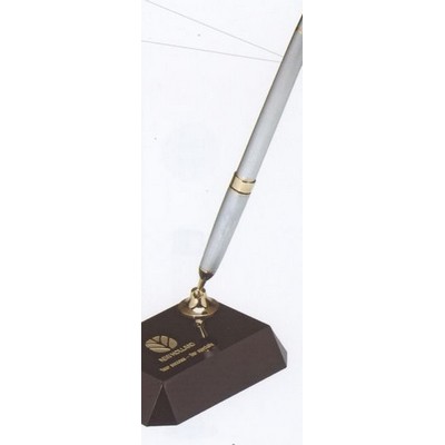 Black Crystal Pen Set w/2 Silver Pen