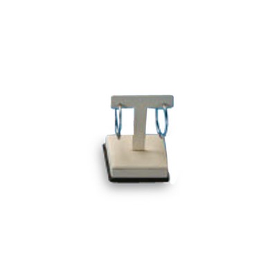 Chocolate/Beige Leatherette Short Earring Stand