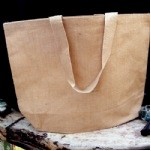 24" Burlap Beach Bag