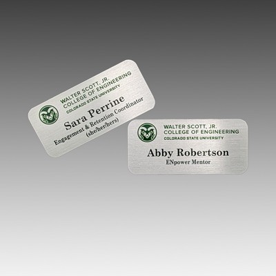 1" x 3" Custom Aluminum Name Tags or Badges