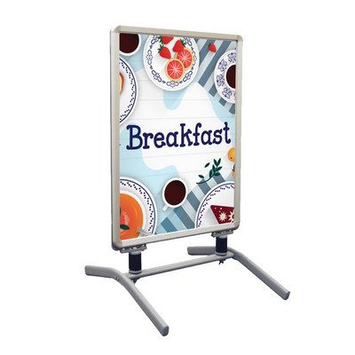 Breakfast Pre Printed Springster™ L Snap Frame - Light Blue