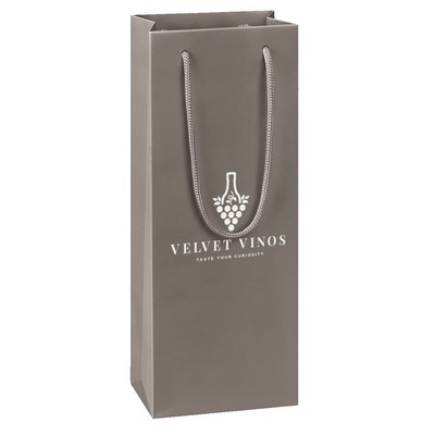 Matte Laminate Shopping Bags - 5" x 3-1/2" x 13-1/4"