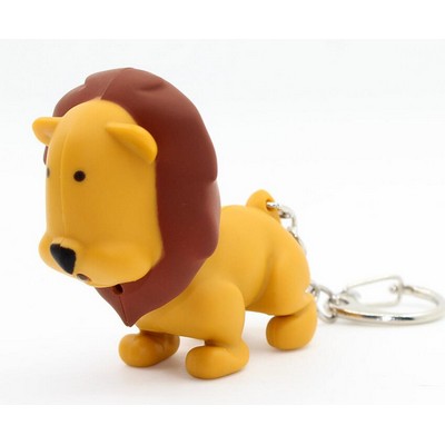 Lion LED Sound Keychain