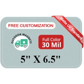 Magnet - 5x6.5 Round Corners - 30 Mil - Outdoor Safe