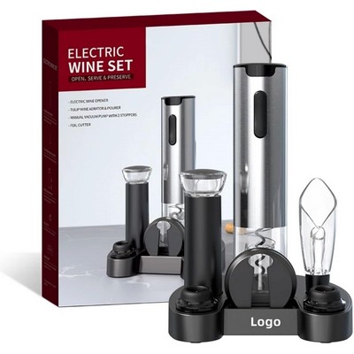 Wine Opener Electric Wine Opener set Automatic Corkscrew with Rechargeable