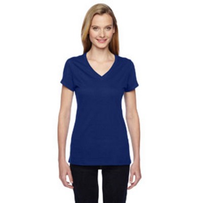 Fruit Of The Loom Ladies 4.7 Oz. 100% Sofspun Cotton Jersey Junior V-Neck T-Shirt