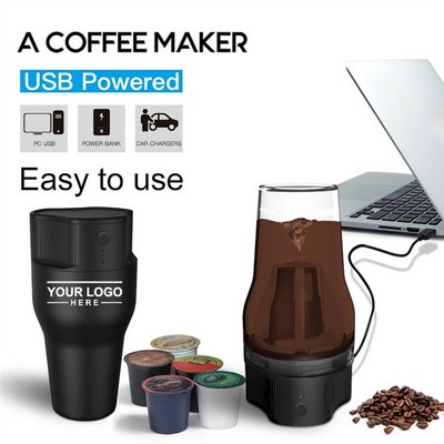 17 Oz Travel Mug Coffee Maker with K-Cup Adapter