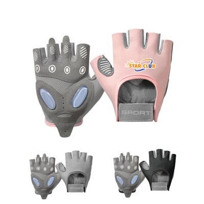 Sports Fitness Non-Slip Air Cushion Shock Absorption Gloves