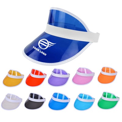 PVC Colorful UV Protection Sun Visor Cap