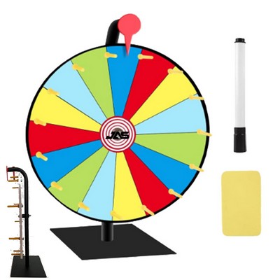 Custom Printed Prize Spinner Wheel w/ Dry Erase & Marker Pen