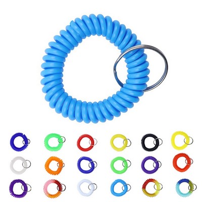 Spiral Wrist Keychain w/ Tag