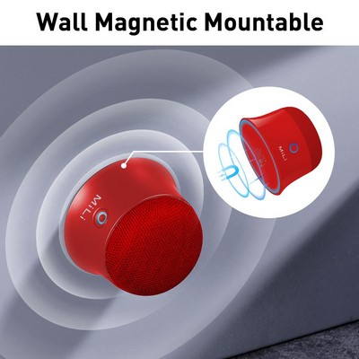 Intelligent Galaxy Mili Magnetic Steareo Bluetooth Red Speaker