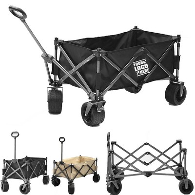 Folding Utility Heavy Duty Wagons Carts For Garden Camping