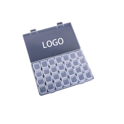 36 Grids Clear Plastic Organizer Box