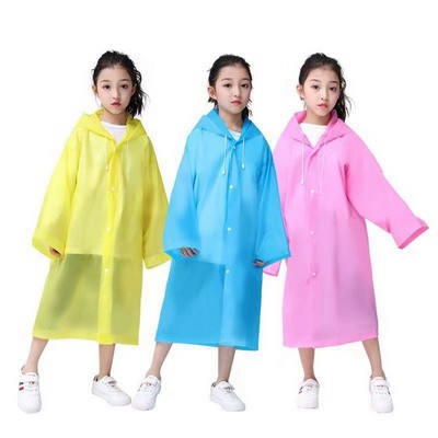 Eva Waterproof Reusable Recycled Rain Coat for Kids