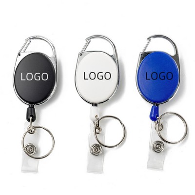 Retractable Badge Reel Keychain Holder